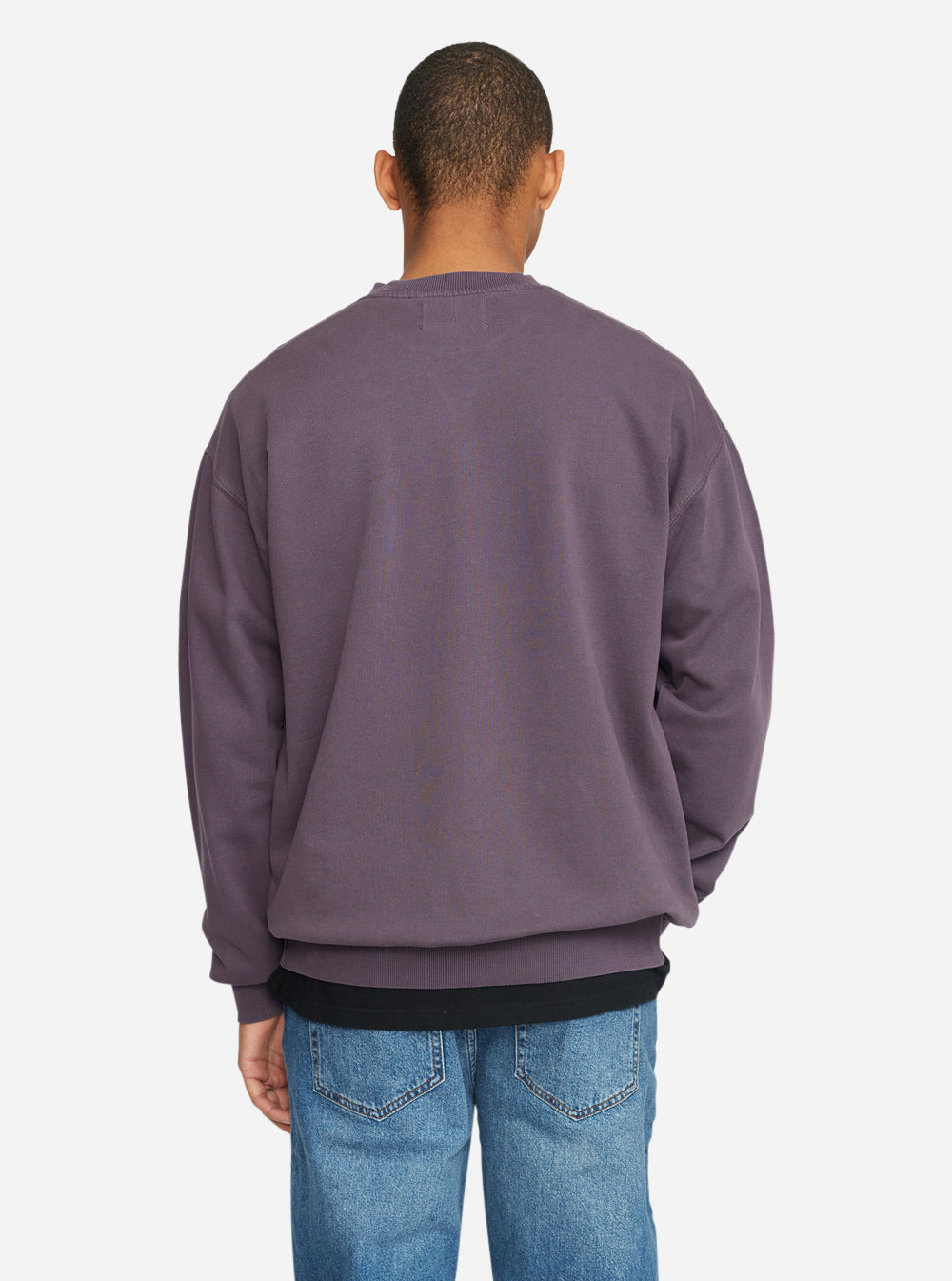 Dark purple crewneck sale