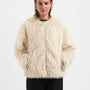 Zellie Faux Fur Jacket - Sand