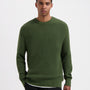 Boris Rib Crewneck - Olive Green