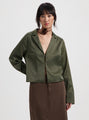 Cecie Hook Eye Blouse - Green