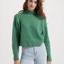 Ella Cropped Mockneck - Green